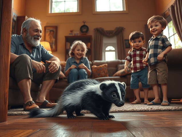 Tim Finds a Skunk Under Jeb and Lorine's House.