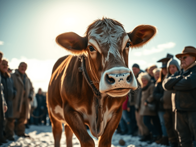 Mabel, the wisest cow in the county.
