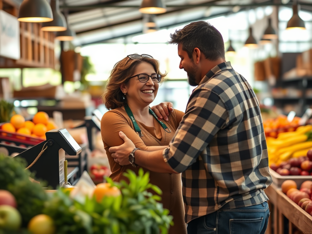 Mina at the Farmer's Market